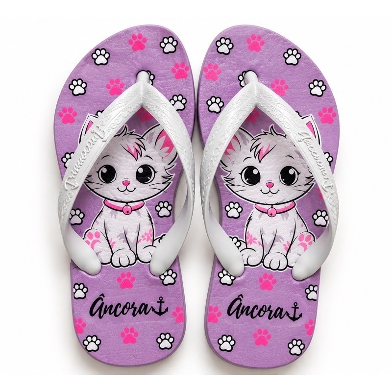 Chinelo Infantil Feminino Leve Macio Confortável Resistente Criança Menina