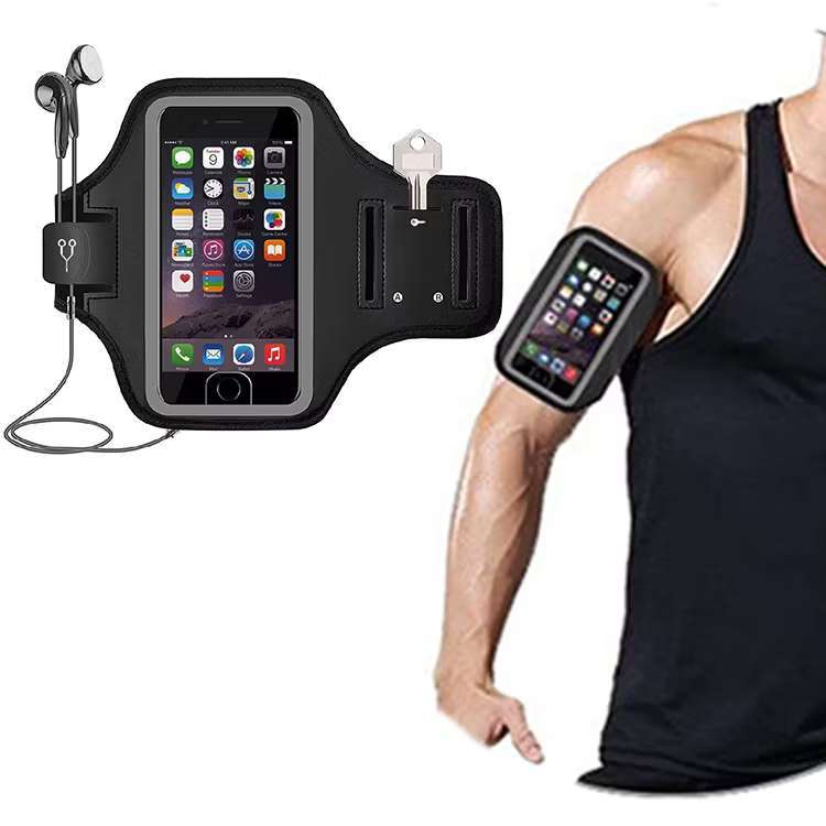 Braçadeira Esportiva Unissex Impermeável Respirável para Celular Neoprene Corrida Academia