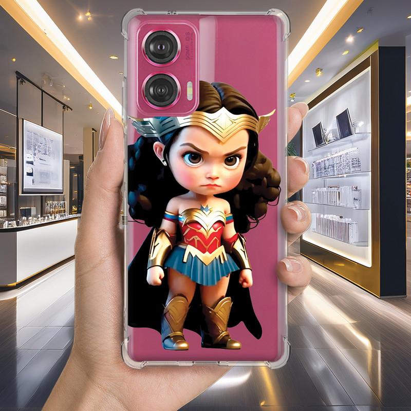 Capa Capinha MOTO EDGE 50 ULTRA PRO FUSION NEO 40 30 LITE 20 G5S Anti-impacto Personalizada geek MULHER maravilha (3221)
