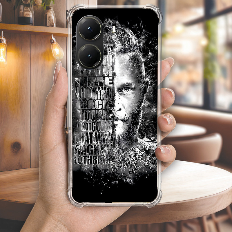 Capa Capinha REDMI NOTE 14 PRO PLUS 13 12 TURBO 11 10 10S 9T 9S Anti-impacto Personalizada viking RAGNAR (4185)