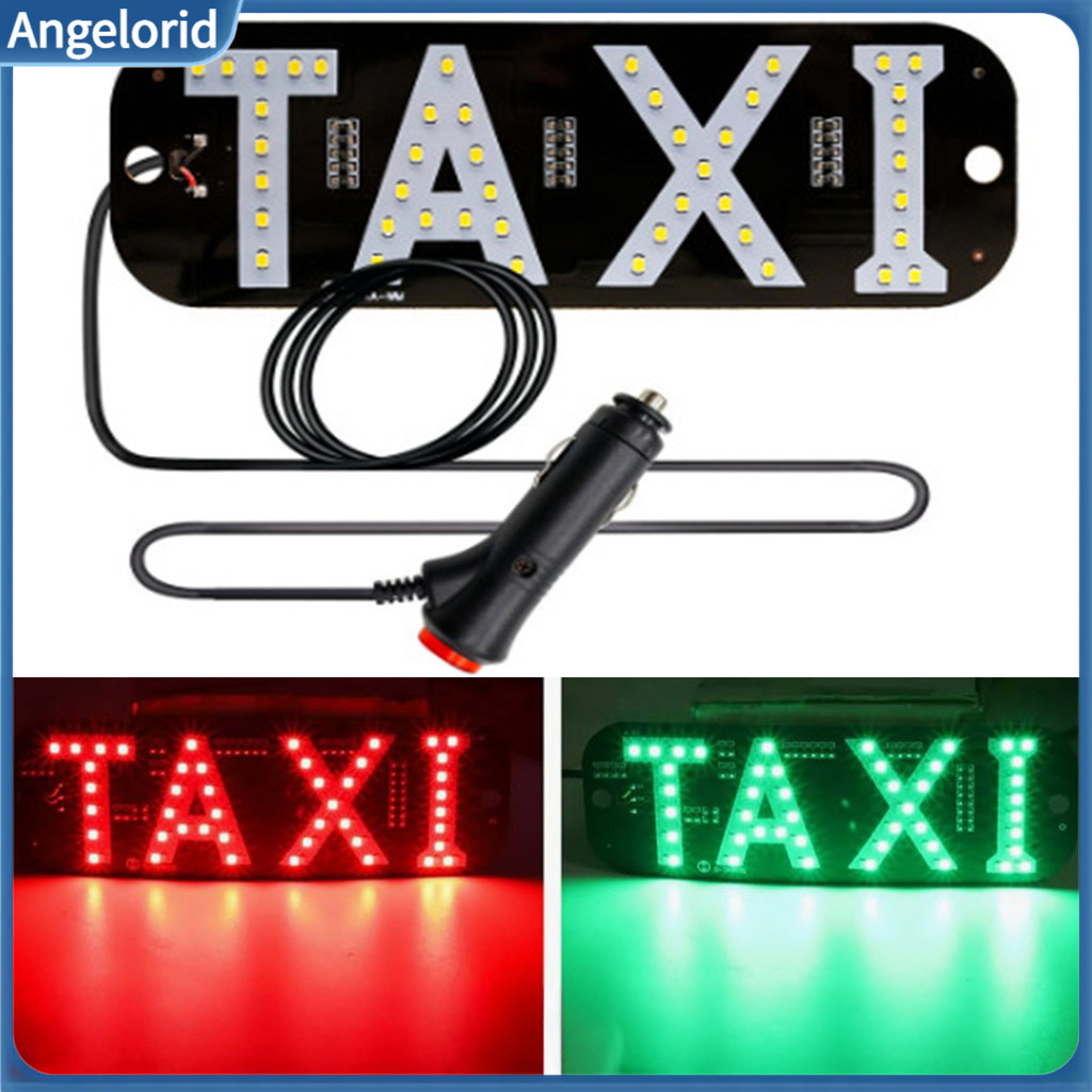 Taxi Top Light with Text Display Identification Led Lamp Waterproof Sign Usb Power – Car Windshield Indicator Stickers