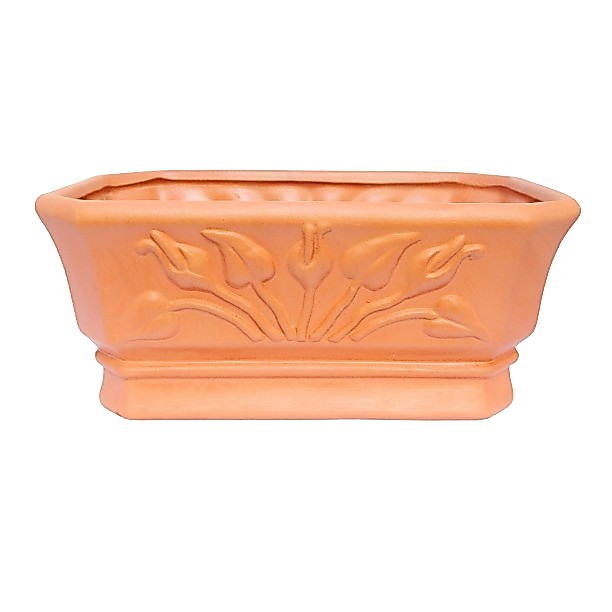 Vaso Decorativo Cachepot Em Cerâmica Floreira para Bonsai Temperos Rosa do Deserto