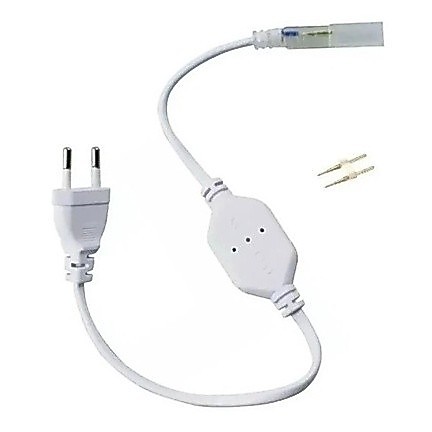 Adaptador Conector Fita 5050 Mangueira Led 110v e 220v-PRONTA ENTREGA-TP