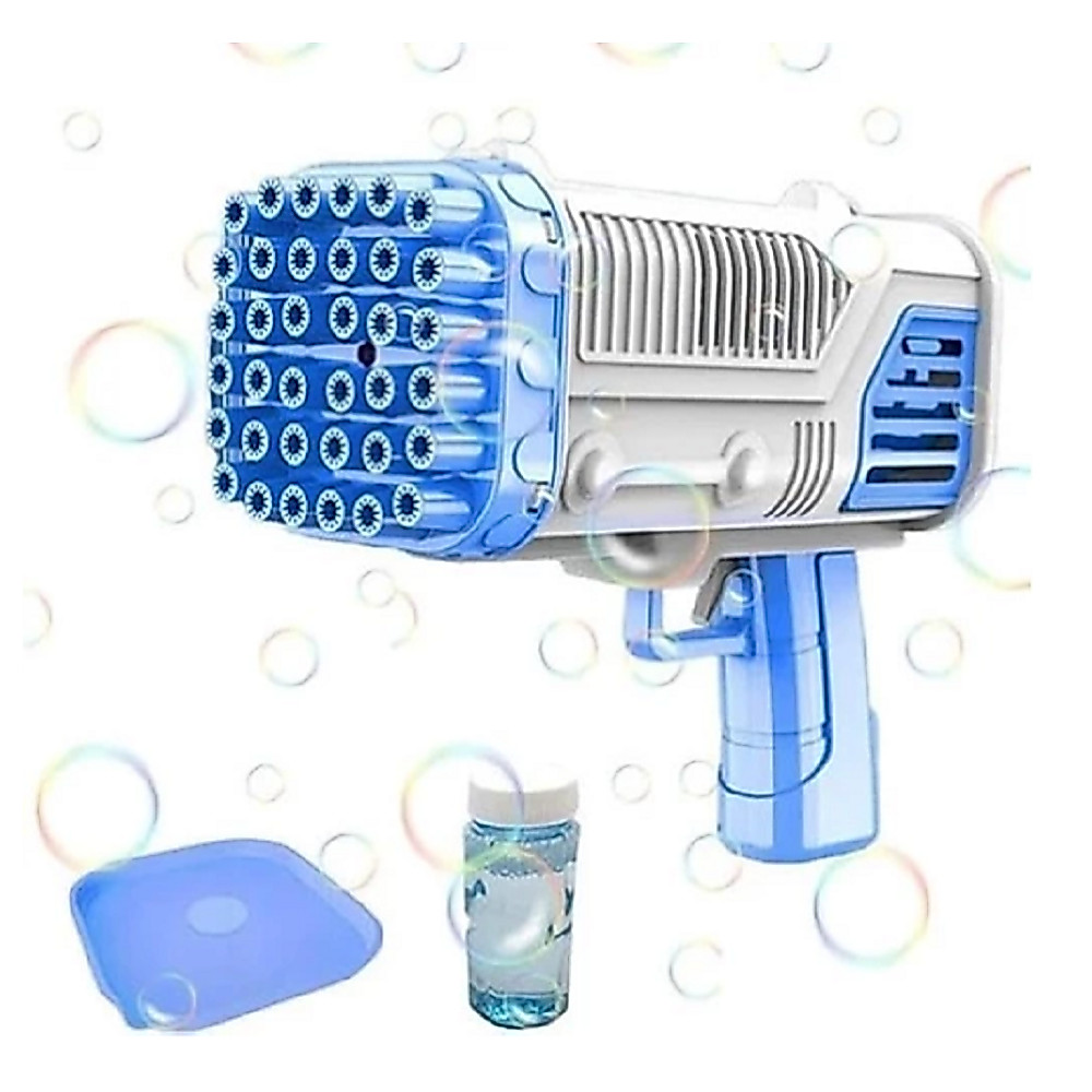 Bazuka Lança Bolha de Sabão Pistola de Bolhas Máquina com luz 50ml sabão bolha