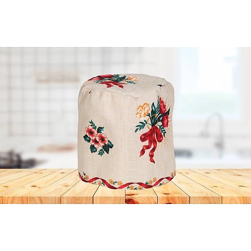 Capa de Panela de Arroz Elétrica para 5 Xicaras Pequena Estampada de Flores