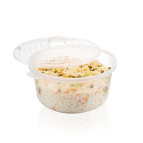 Panela de Arroz para Microondas 2,6L Multiuso Faz Arroz Pipoca Legumes BPA Free | Kit 1 ou 2