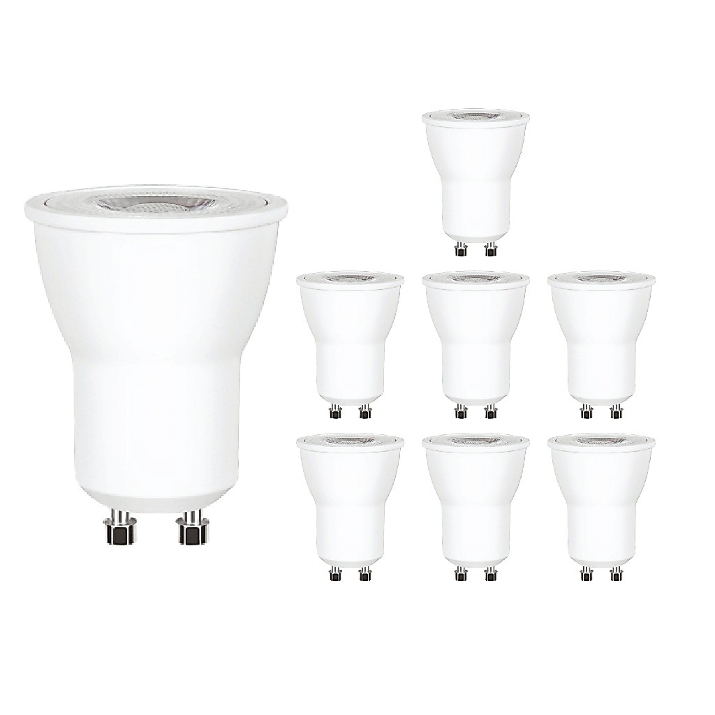 Kit 8 Mini Dicroica led 4,5w Mr11 gu10 Branco Quente/Neutro/Frio Bivolt Para spo