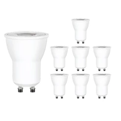 Kit 8 Mini Dicroica led 4,5w Mr11 gu10 Branco Quente/Neutro/Frio Bivolt Para spot