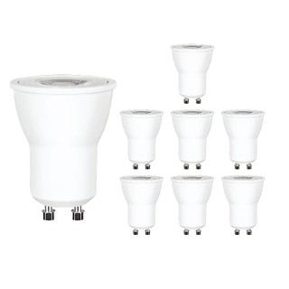 Kit 8 Mini Dicroica led 4,5w Mr11 gu10 Branco Quente/Neutro/Frio Bivolt Para spot