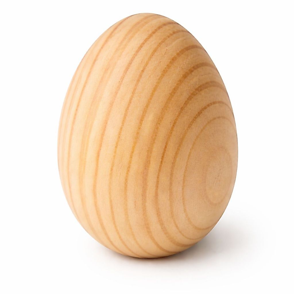 Ovo de Madeira Pinus Natural – Ideal para Decoração, Artesanato e Páscoa