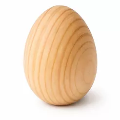 Ovo de Madeira Pinus Natural – Ideal para Decoração, Artesanato e Páscoa