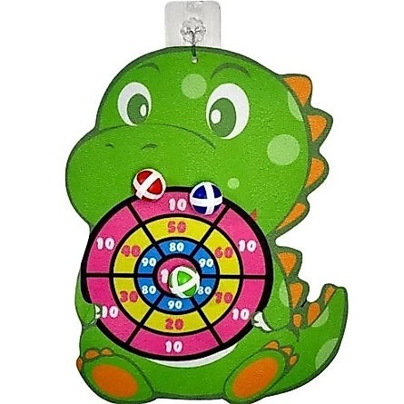 Brinquedo Dino tiro ao alvo bola velcro divertido tipo dardo