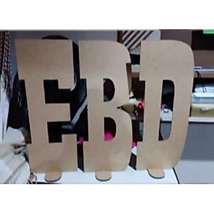 Palavra EBD em MDF 60 CM Culto Congresso Igreja Artesanato DIY Decoração - Arte em Laser