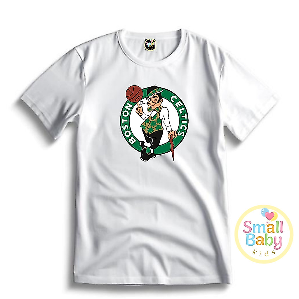Camiseta /Camisa Infantl/Juvenil Unissex Times de Basquete USA Boston Celtics Em Algodão