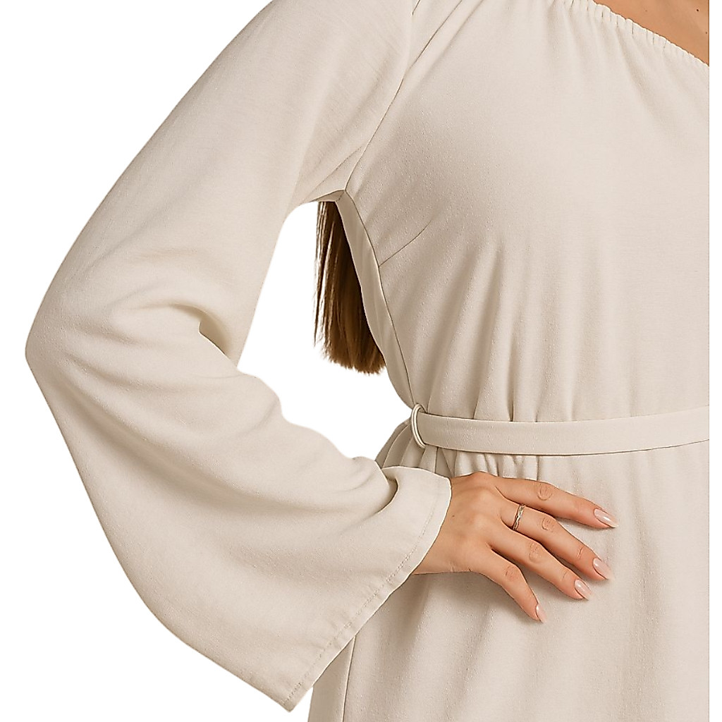 Vestido Feminino Confortavel Dunas Manga Longa Festa — imagem 2 de 2