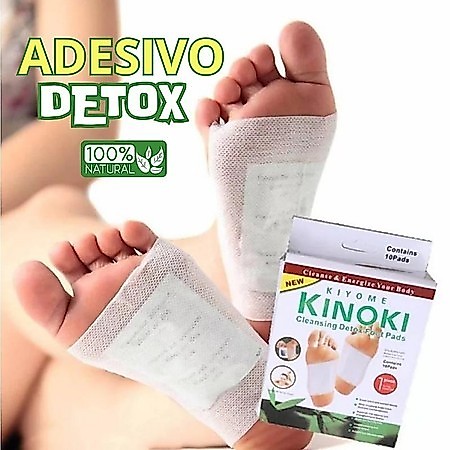 Kit 10 a 50 Detox Foot Patches Eliminator Impurities and Toxins - Original