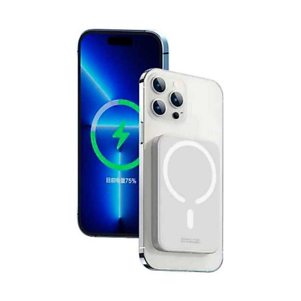 Carregador Portátil 5000Mah/10000Mah Magsafe Indução iPhone Apple Sem fio Bateri