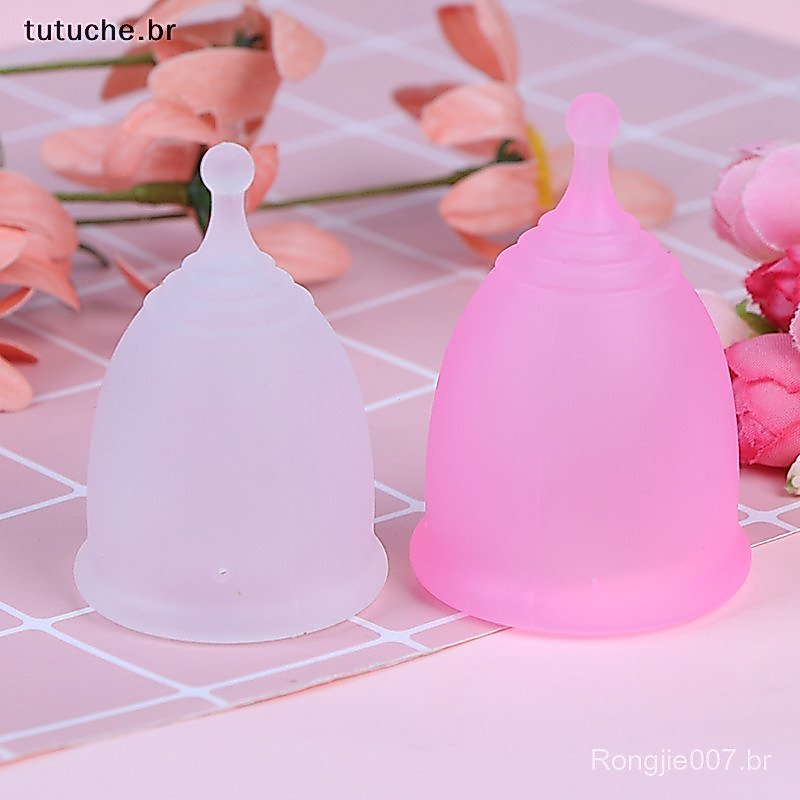 TU Menstrual Copo De silicone Macio De Grau Médico Lua Senhora Período De Higiene Reutilizável BR