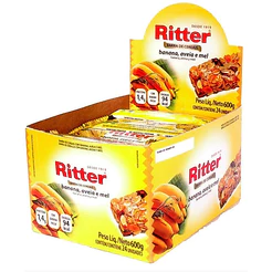 Barra De Cereal Banana E Mel Ritter Com 24 Unidades De 25g