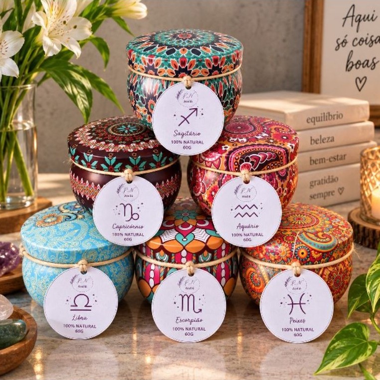 Imagem Vela Aromática signos 100% artesanal