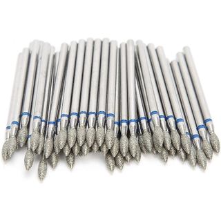 HURRISE – Brocas práticas para lixadeira de unhas, 50 peças, acessório de substituição para lixar e polir unhas, ferrame