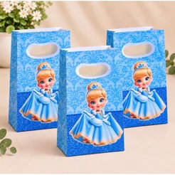 KIT PEGUE E MONTE SACOLINHAS para Festas Mimos Aniversários Lembrancinhas CINDERELA BABY
