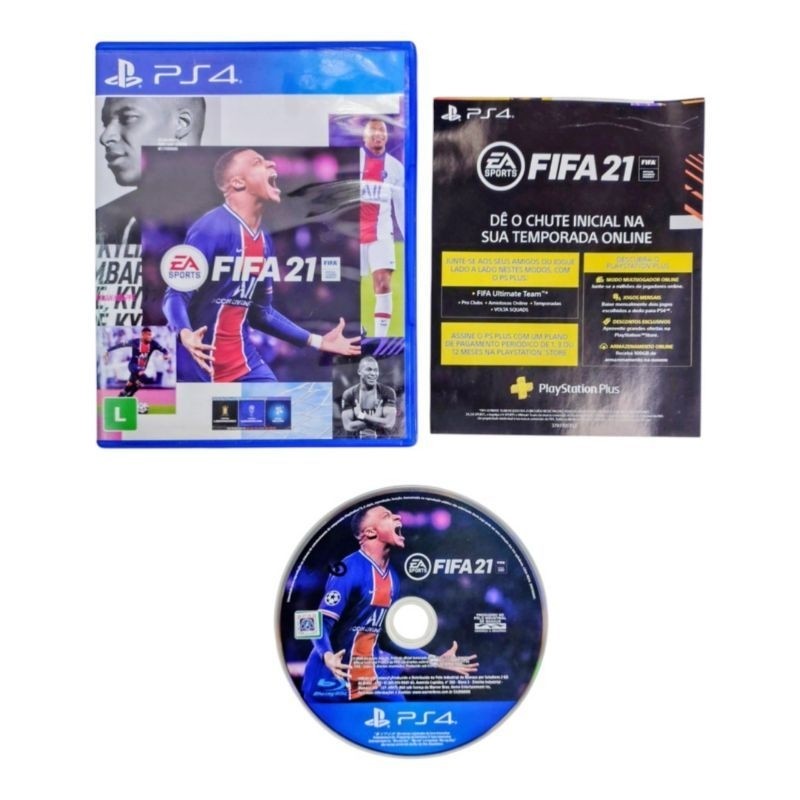 FIFA 21 PS4 mídia física ORIGINAL Impecável
