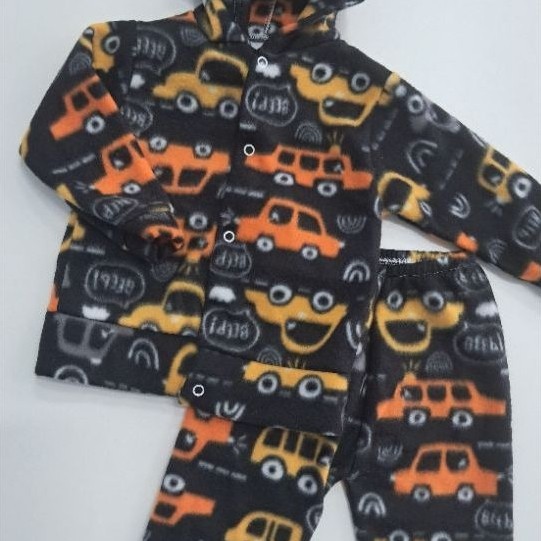 Conjunto de Soft para Bebê Casaco e calça Quentinho Inverno