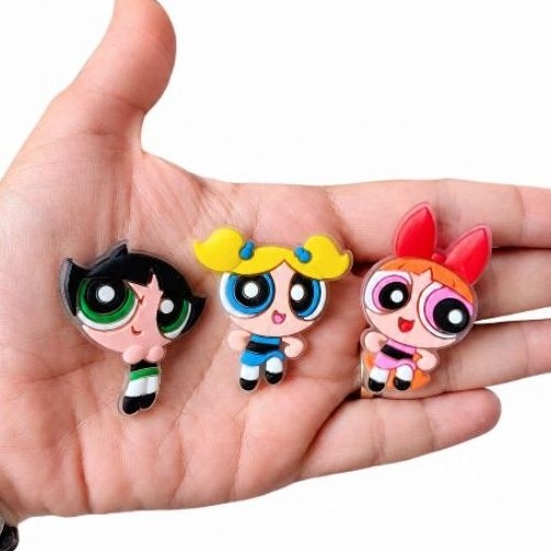 Pins Bottons Meninas Superpoderosas Emborrachado para Babuche kits com 3/6 unidades — imagem 2 de 2