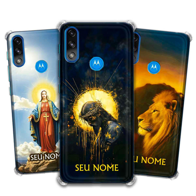 Capa/Capinha - Motorola Moto E7 Power - Jesus Fé Cristã Evangélica Personalizada com Nome