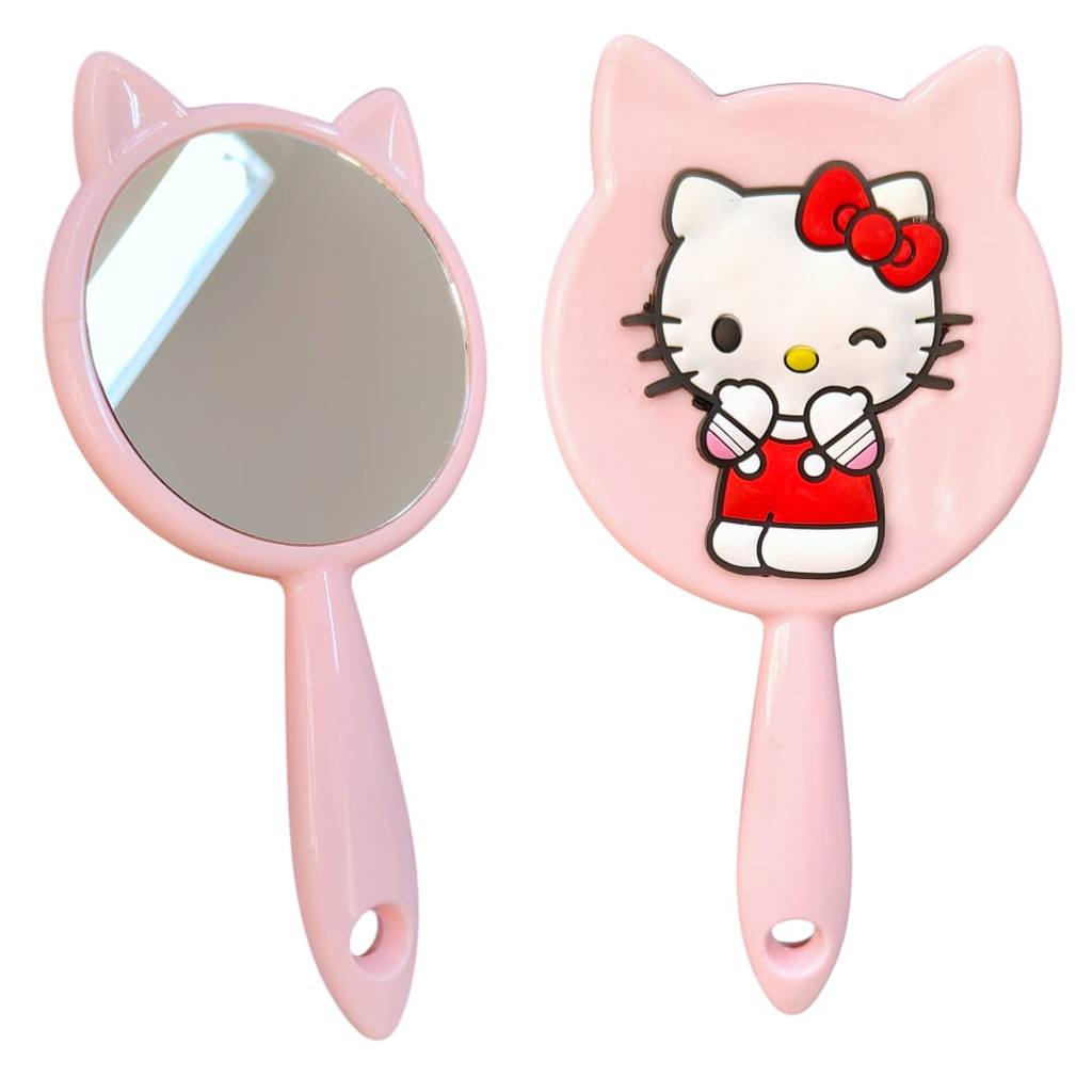 Espelho De Mao MINI espelho Hello Kitty gatinho espelho de bolsa maquiagem cores variadas
