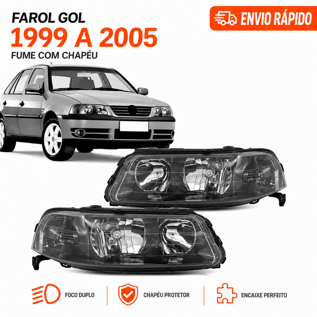 Farol Gol 1999 2000 2001 2002 2003 2004 2005 Fume C/chapeu