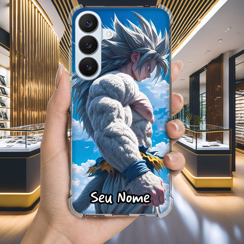 Capa Capinha GALAXY S20 ULTRA S10 S10E S9 S8 A73 A72 Anti-impacto Personalizada geek DRAGON ball nome (3541)