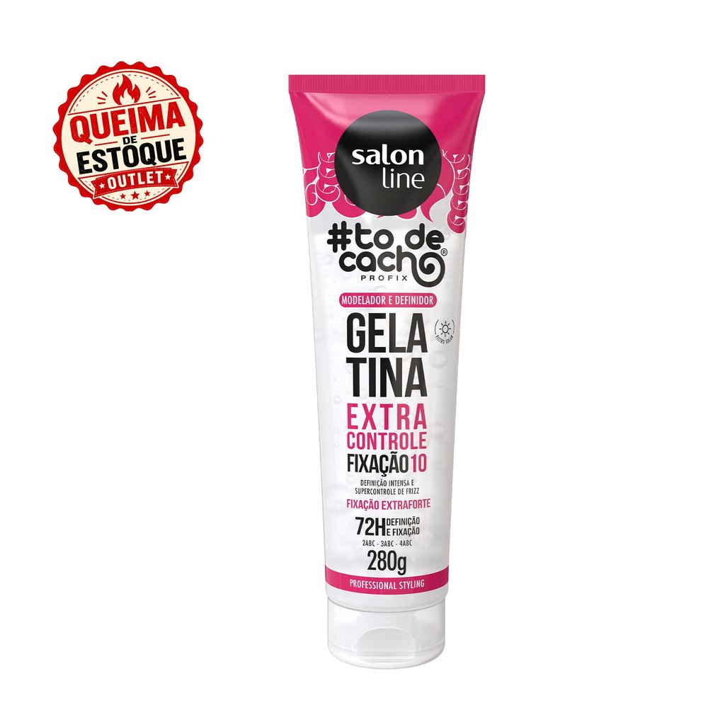Gelatina Fixação Extra Forte #todecacho Estilização 280g