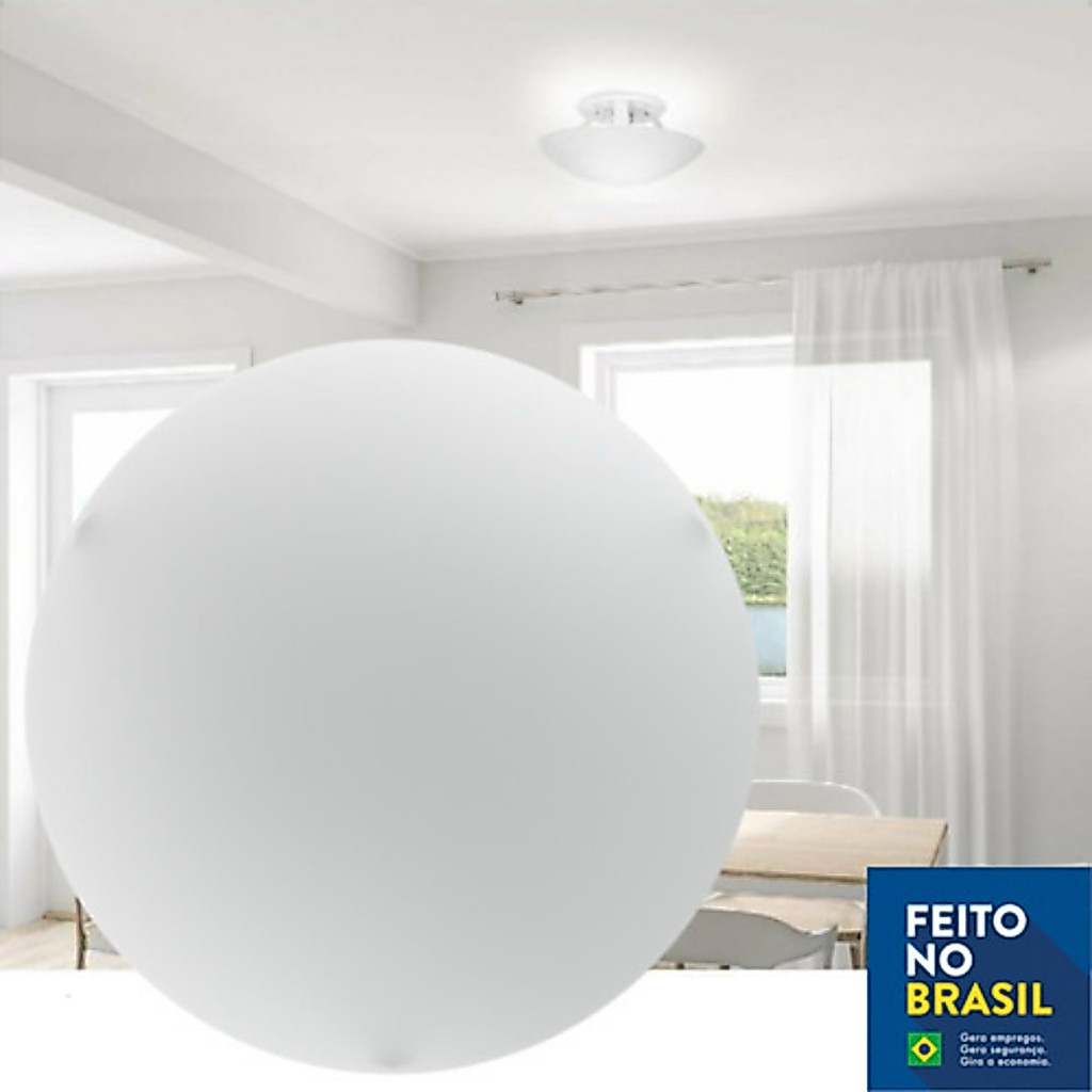 Luminaria de Teto Plafon Redondo Solari 30w Para 1 Lâmpada Soquete Bocal E27 Bivolt 110/220v