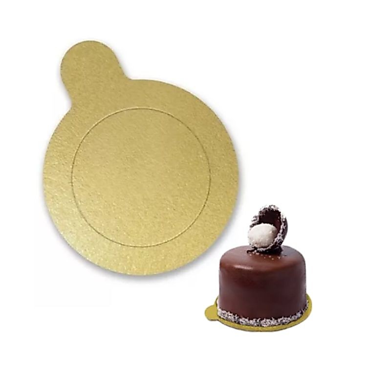 Base Para Doce 5cm Disco Dourado Lâminado 20un