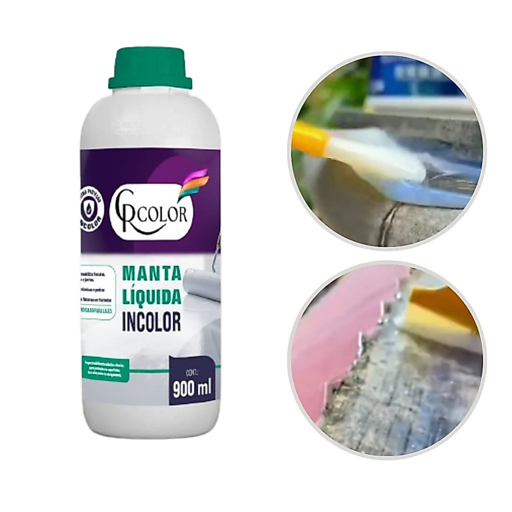 Impermeabilizante Manta Líquida CRCOLOR Incolor Proteção para Telhados