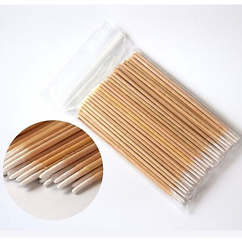 Palito com algodão na ponta para limpeza sobrancelha henna PROMOÇÃO
