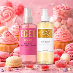 Kit Body Splash Lilli Mulher Cheirosa + Body Splash Dolce 200ml Cada