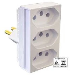 Pino Adaptador Monobloco 3 Saídas 20a 2p+t - Ilumi