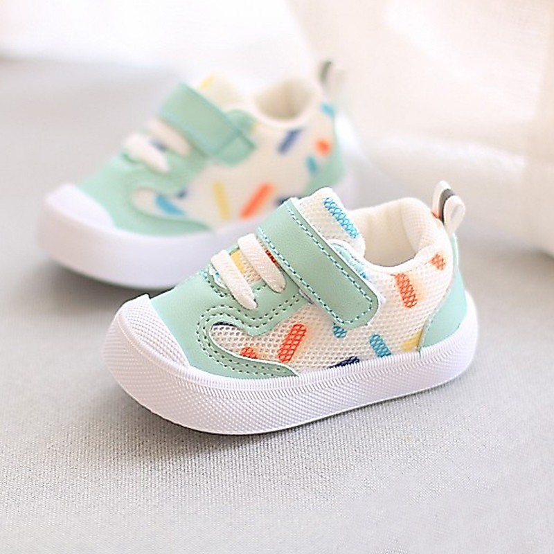 Tênis infantil 0-3 anos de bebê Calçados infantis Menino Menina Sapatos casuais Leve e macio