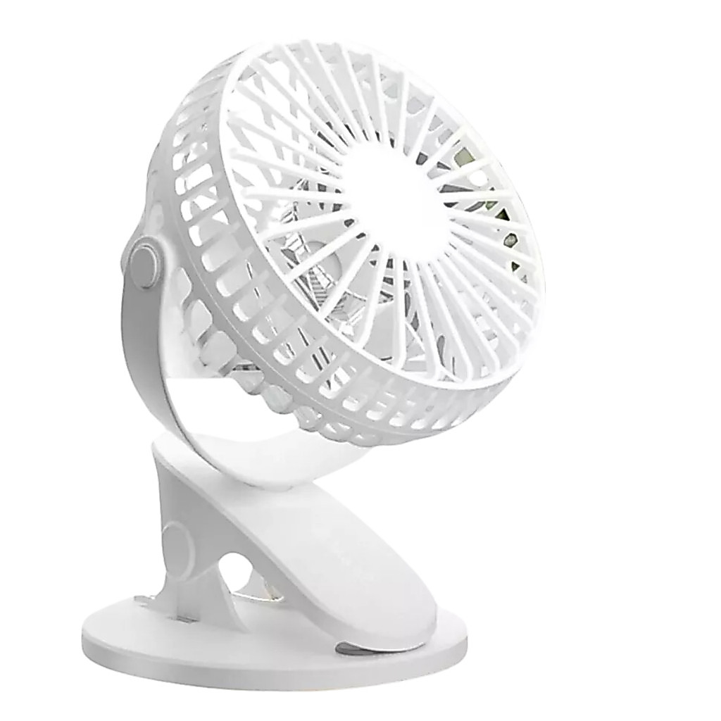 Mini Ventilador com Clip Portátil De Mão ou Mesa, Maquiagem Recarregável Usb com cabo