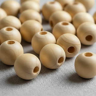 100 Contas Entremeio Madeira Pinus 22mm C/ Furo 7mm Artesanato Bijouteria Decoração