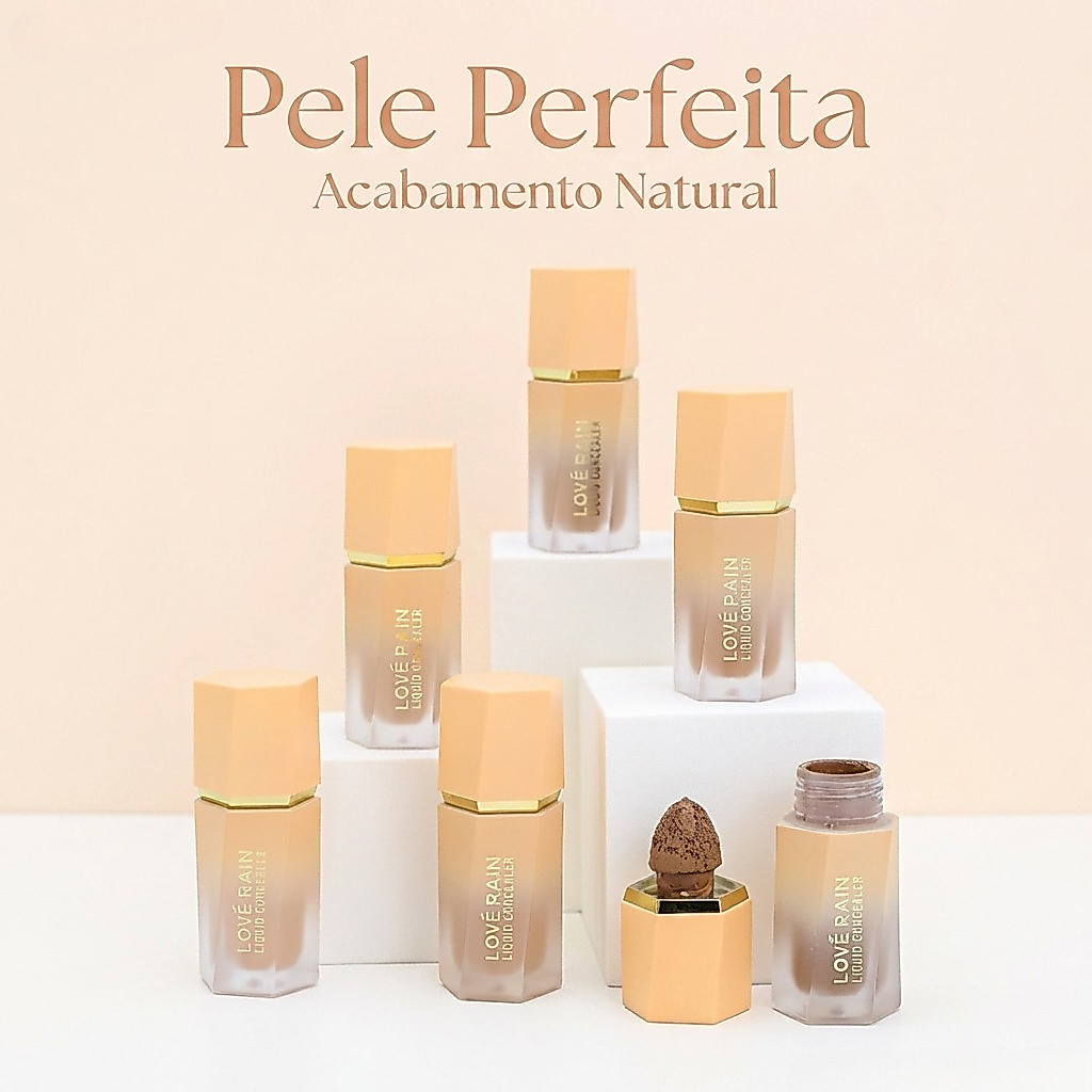 Corretivo Líquido Velvet Skin - Lové Rain | Cobertura Uniforme e Acabamento Natural