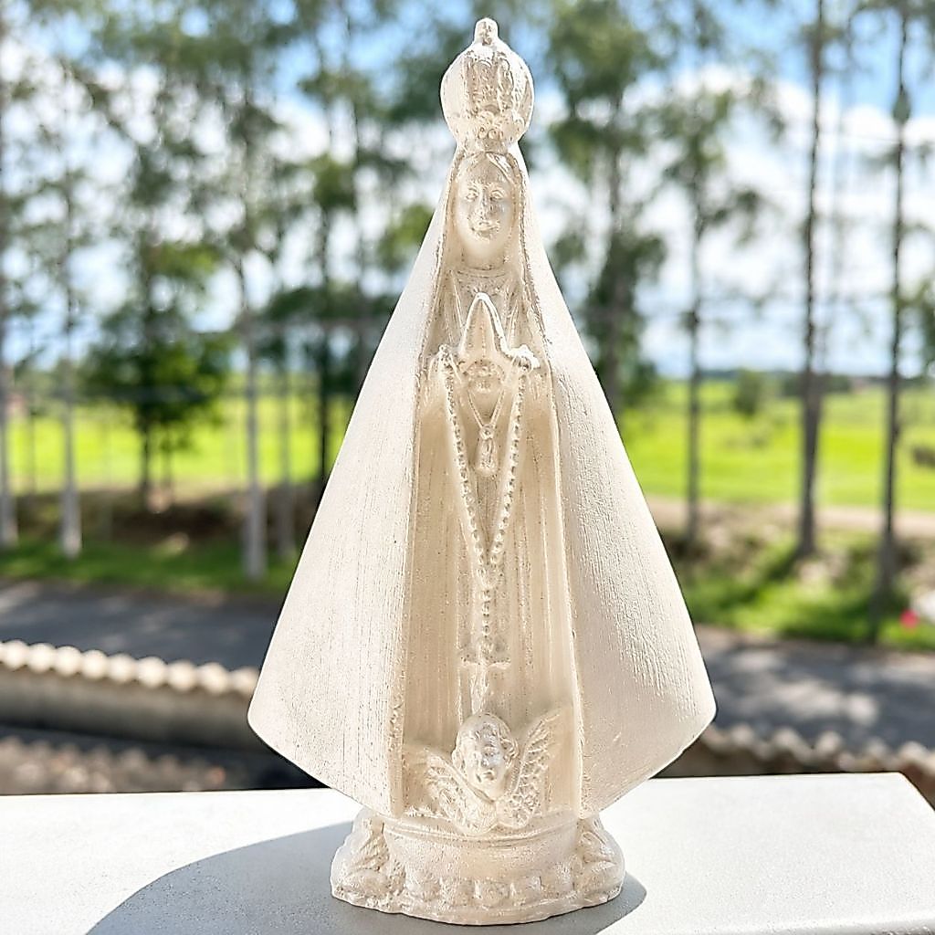 Kit 10und Imagem Nossa Senhora Aparecida 15cm Perolada Lembrancinha Casamento Artigo Religioso.