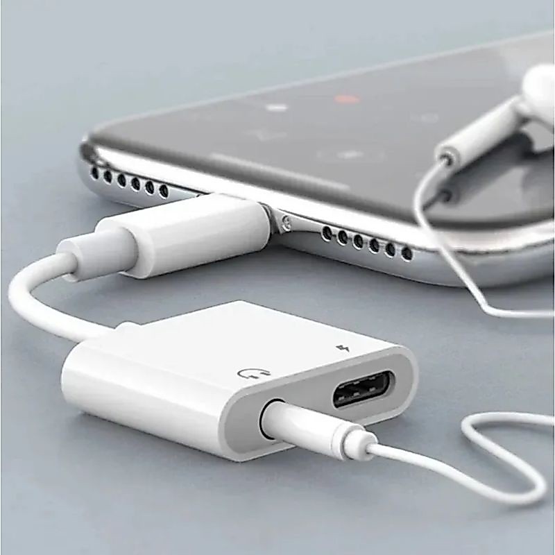 Adaptador de áudio compatível com Samsung Tipo C/ P2 e Tipo C Dual Com Carregamento turbo + Sistema DAC — imagem 2 de 2
