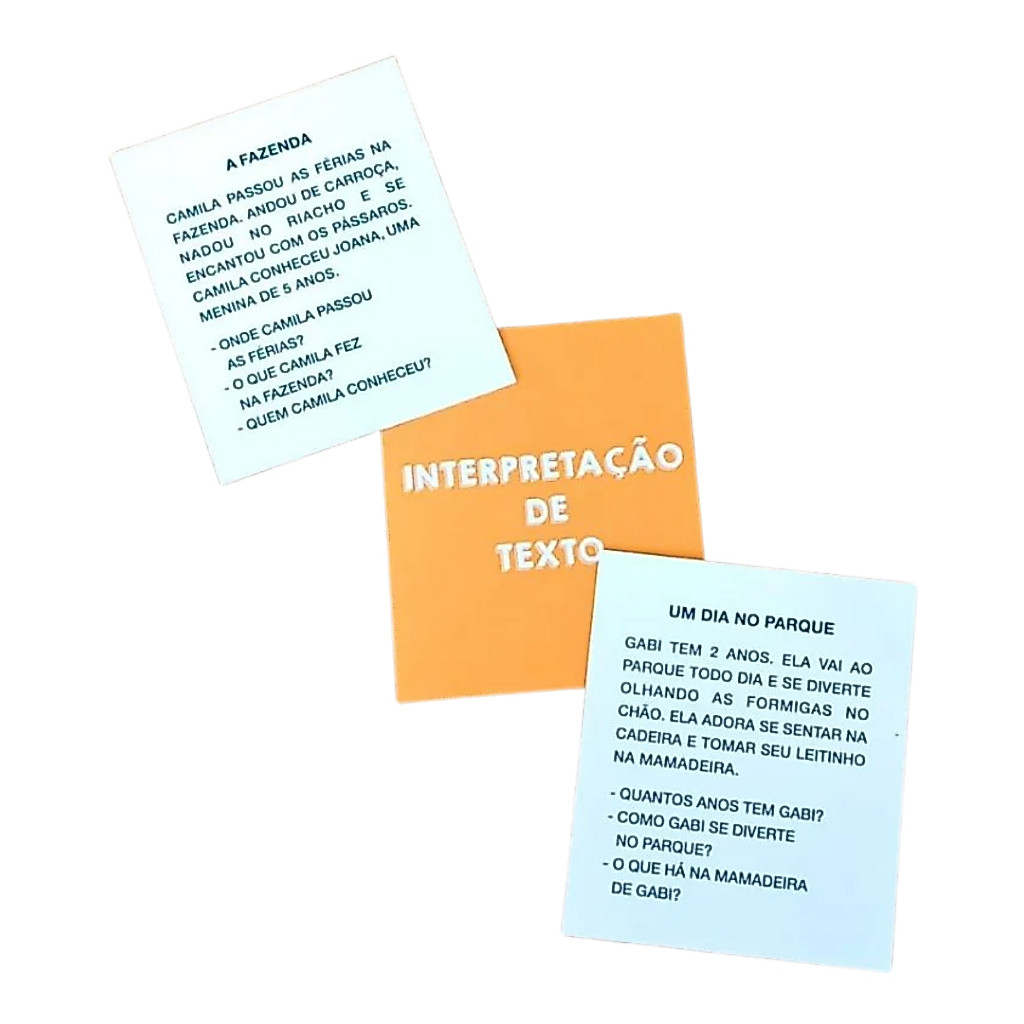 Interpretação de Texto - 50 Cartas com Textos e Perguntas para Verificar o Entendimento do Conteúdo — imagem 2 de 2