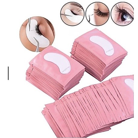 KIT 100 Unidades de Gel Pads (50 Pares) Adesivos em Gel Protetores de Pálpebras para Extensão de Cílios