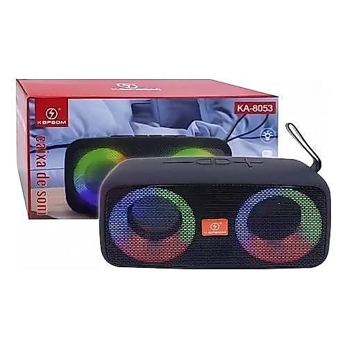 Caixa De Som 30w Portáti Kapbom Potente Ka-8053 Rádio C/ Luz