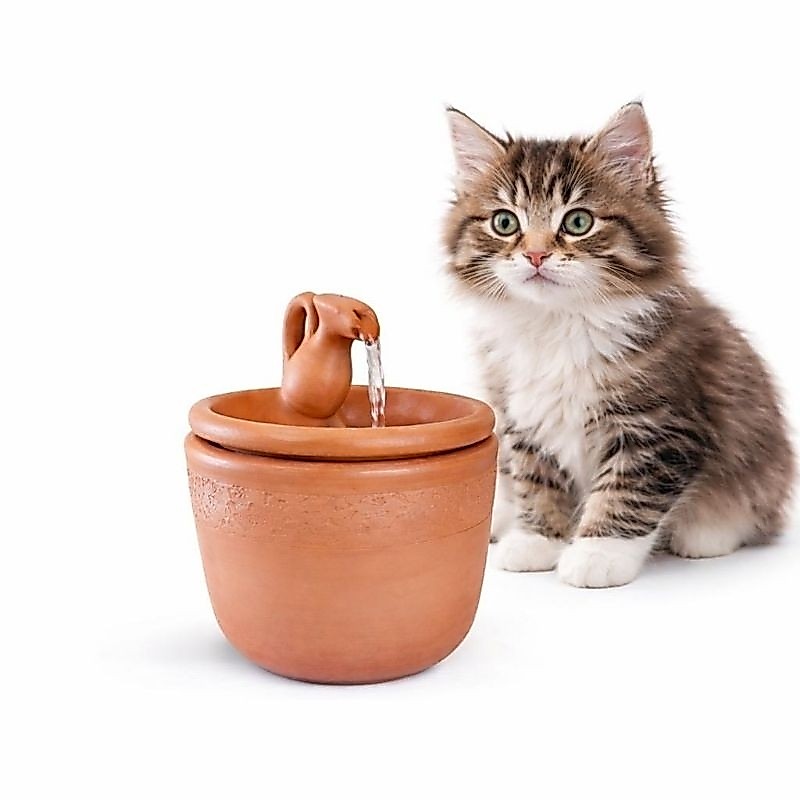 Bebedouro fonte gatos cerâmica Fonte com jarro para Gatos e Cachorro MD5